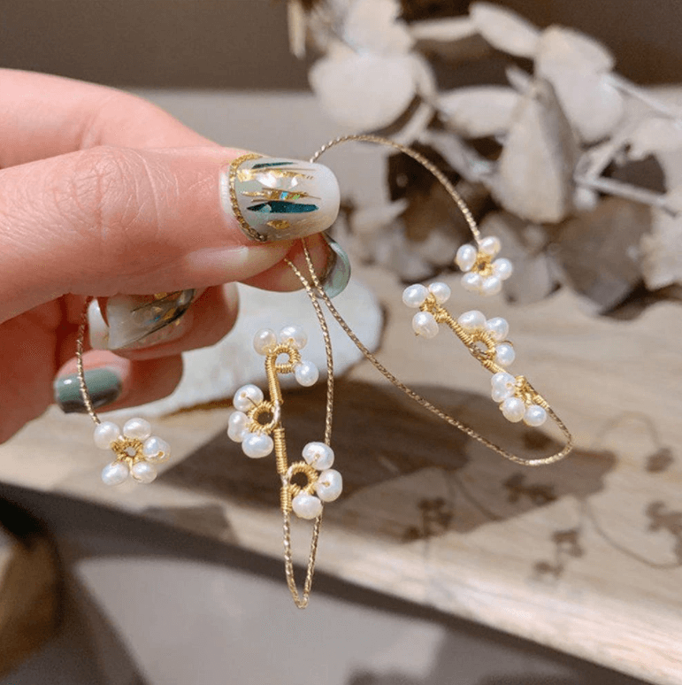 Flower Art Clip øredobber