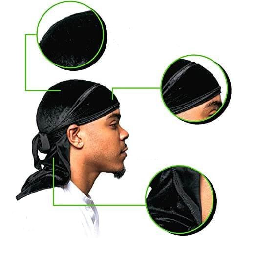 Pustende fløyel Durag