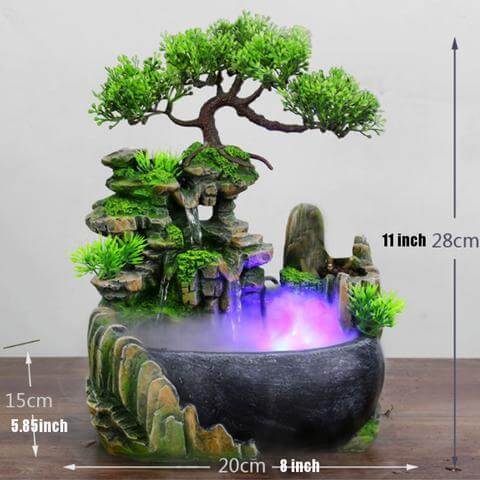 Feng Shui Penge og Rigdom Tiltrækning Vandfald