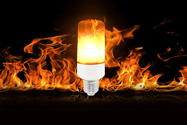 LED flammeeffekt lyspære
