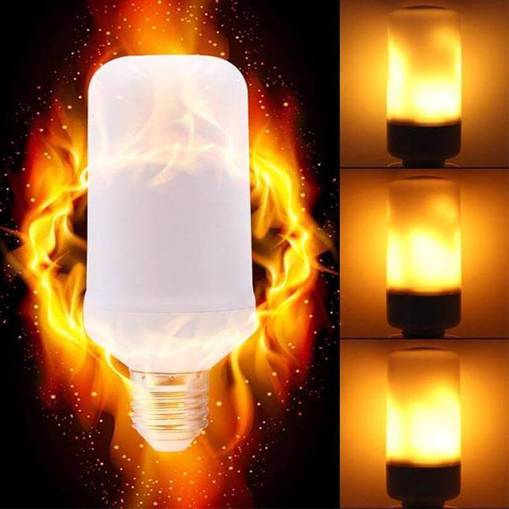 LED flammeeffekt lyspære