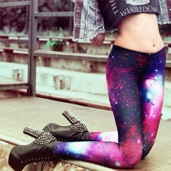 3D-trykte Galaxy Leggings
