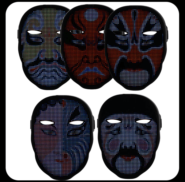 Ansiktstransformerende digital maske