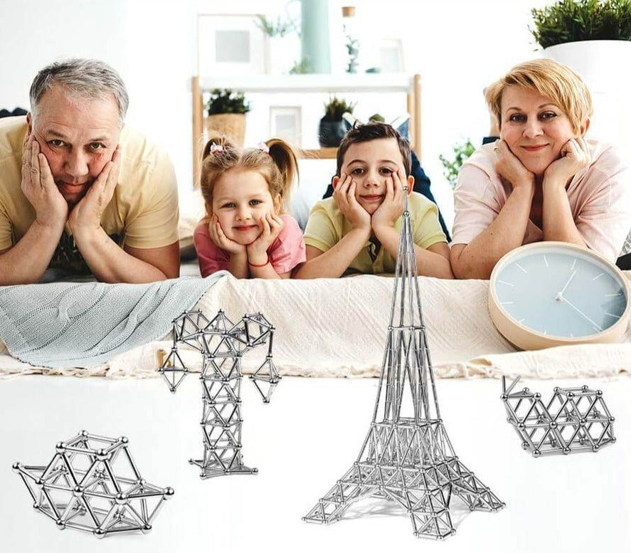 Magnetiske stålpinner og kuler