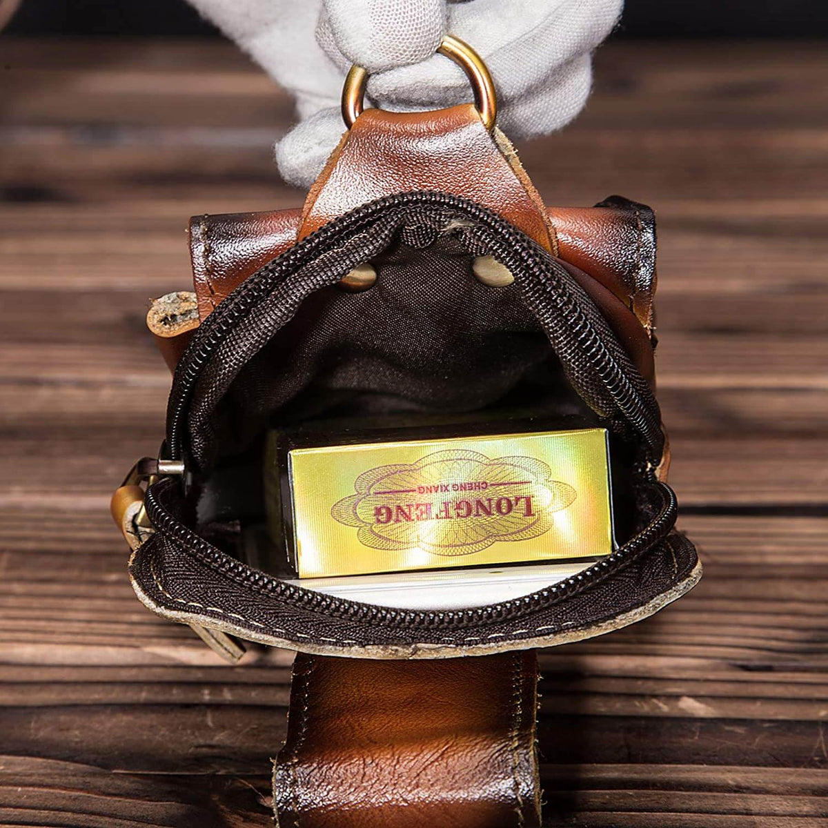 Ekte Kunstskinn menns midje krok bag