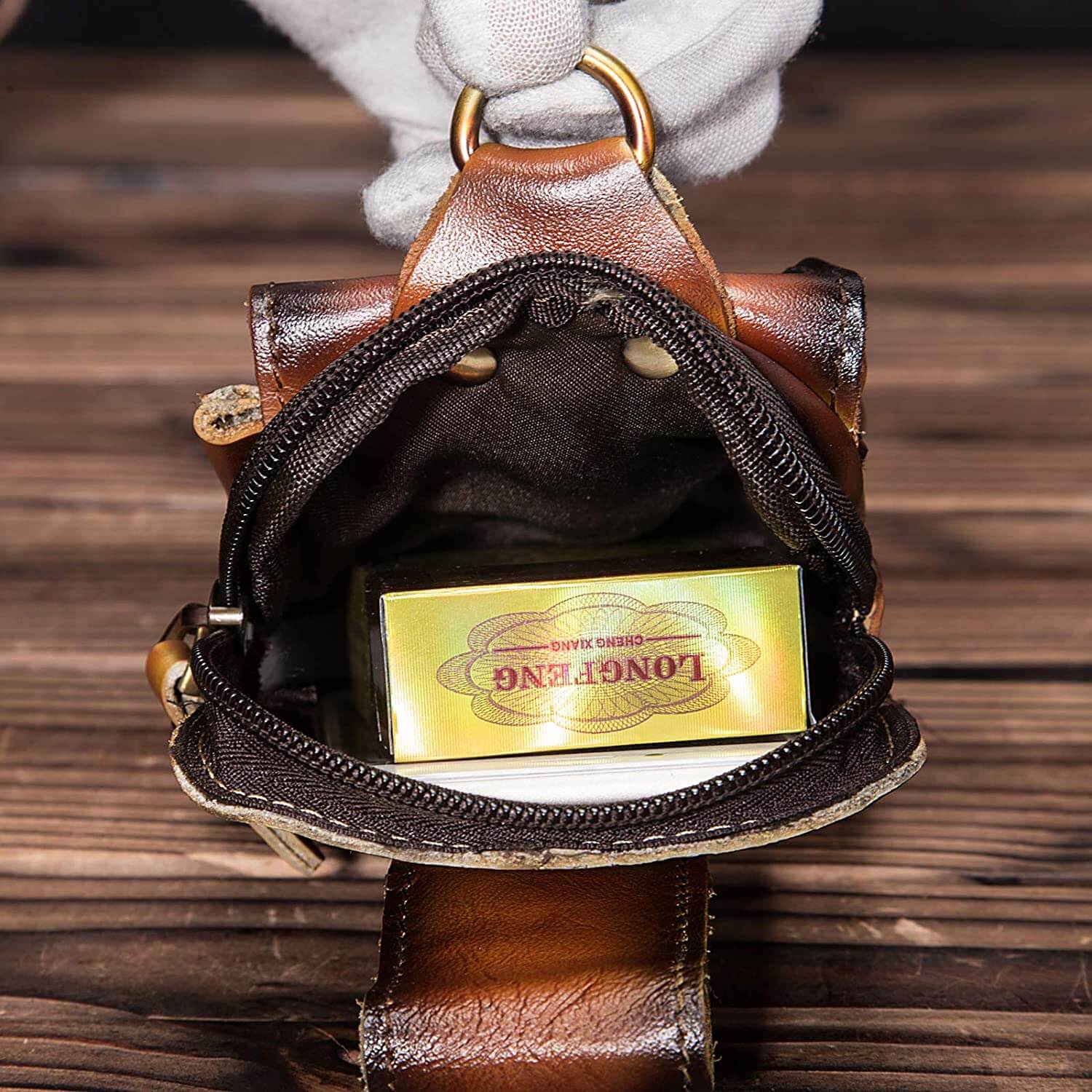 Ekte Kunstskinn menns midje krok bag