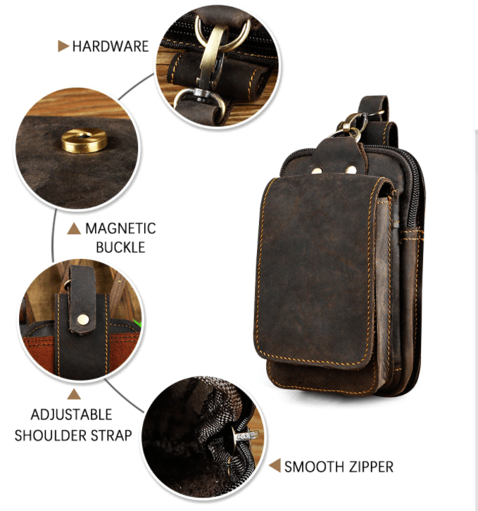 Ekte Kunstskinn menns midje krok bag