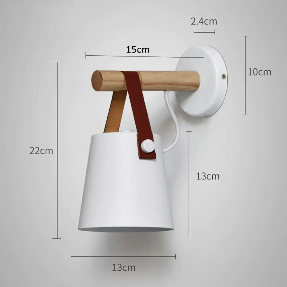 Nordic Wooden Vegglampe