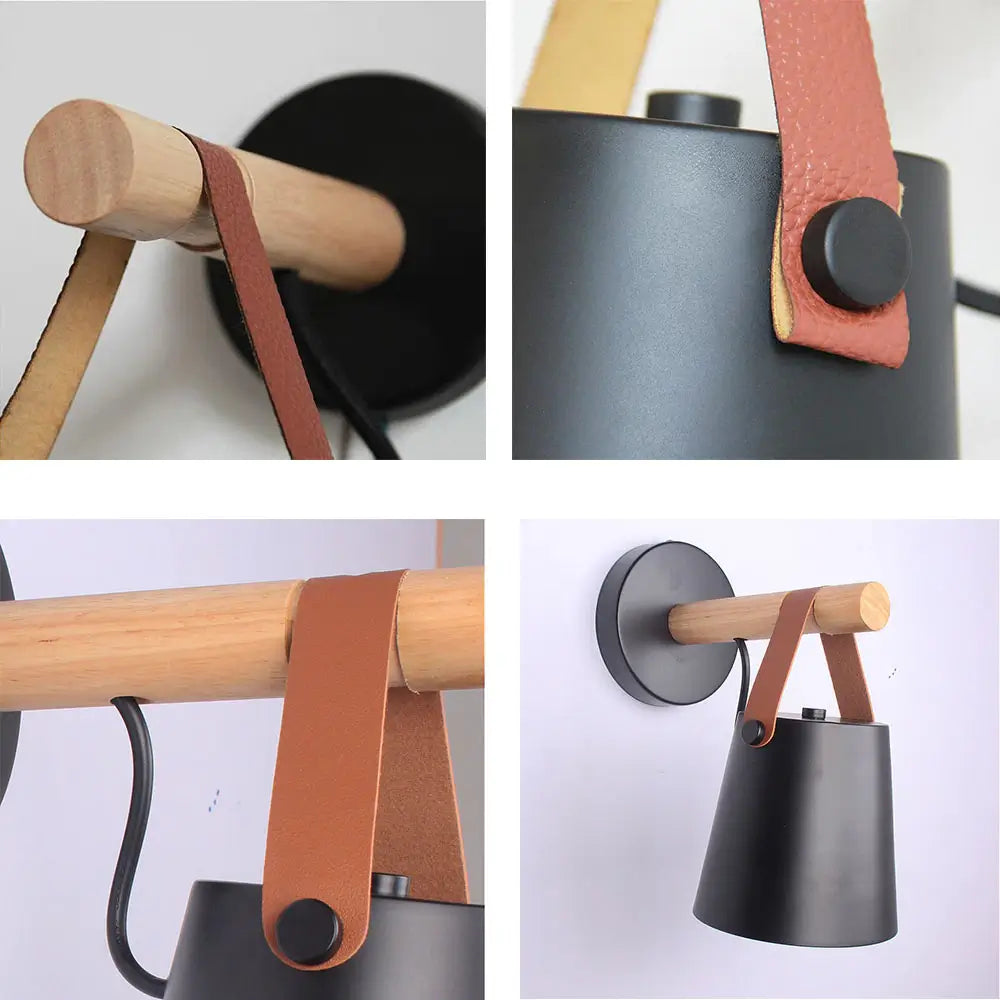 Nordic Wooden Vegglampe