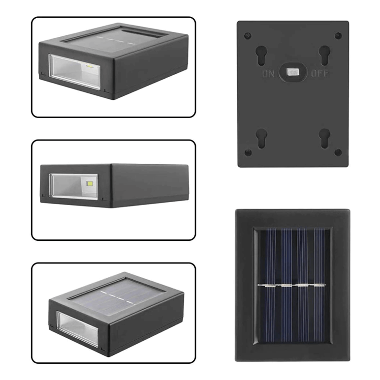 Solcelledrevet uteplassvegglampe