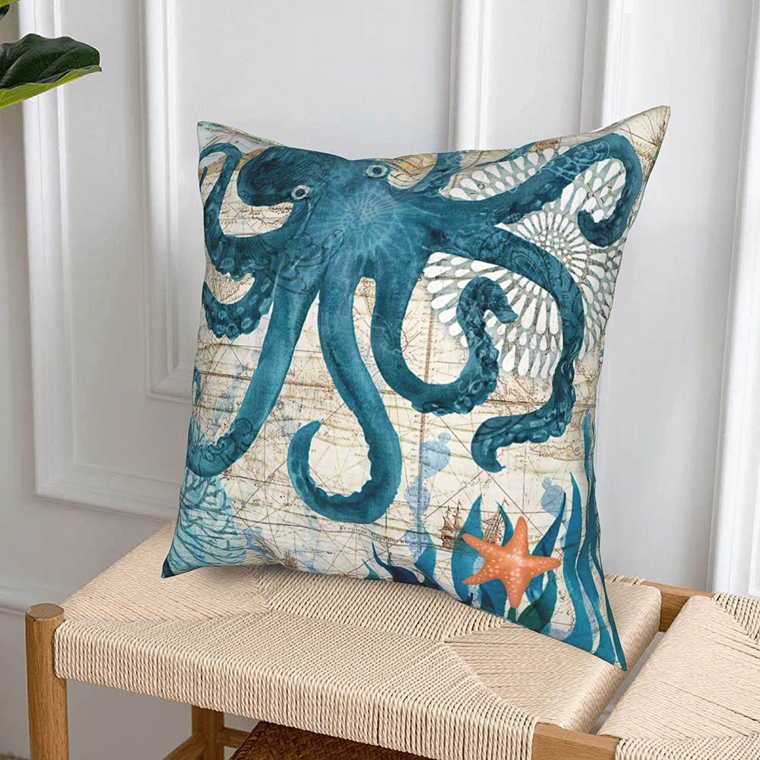 Ocean Theme trykte putetrekk