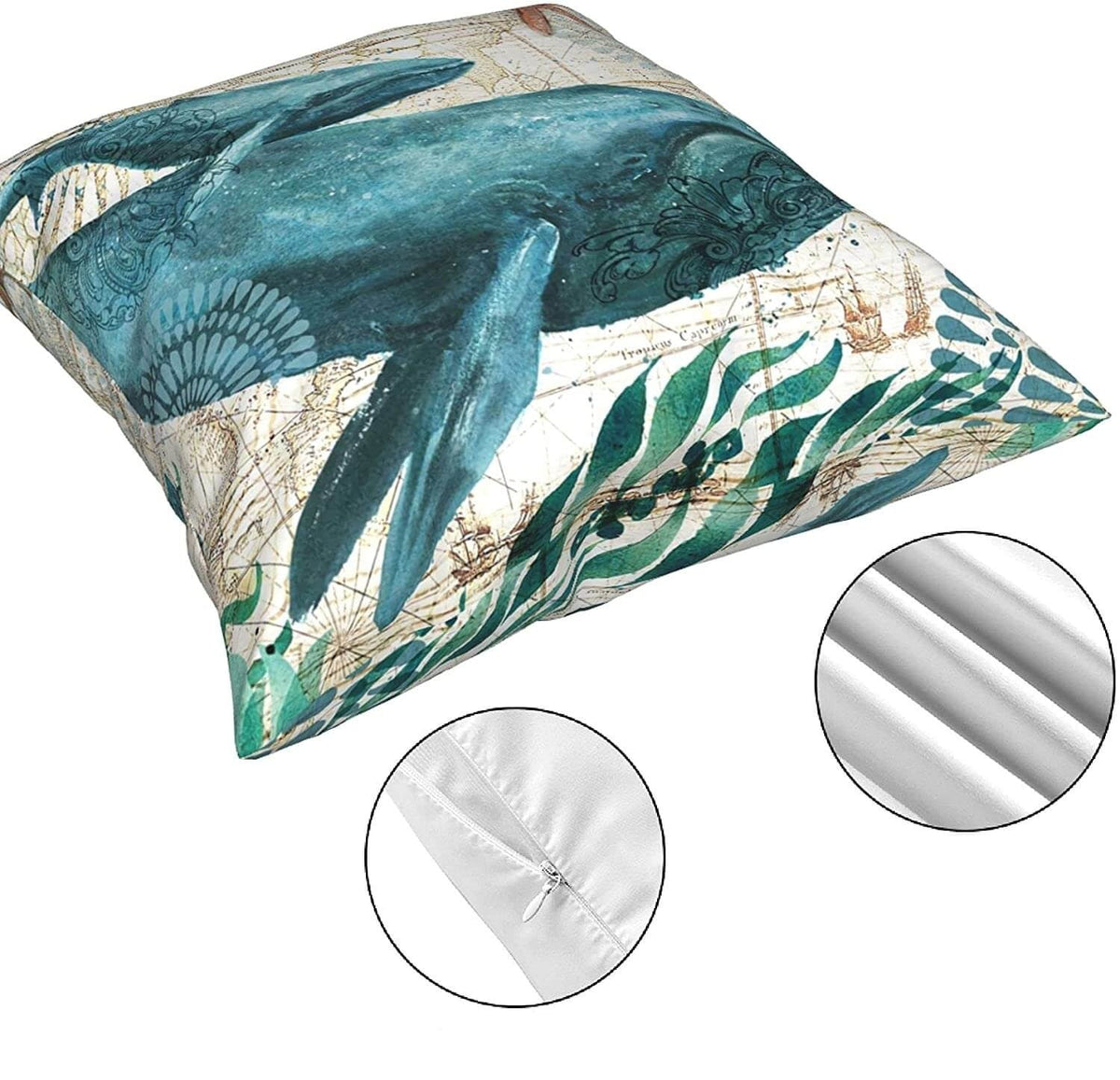 Ocean Theme trykte putetrekk