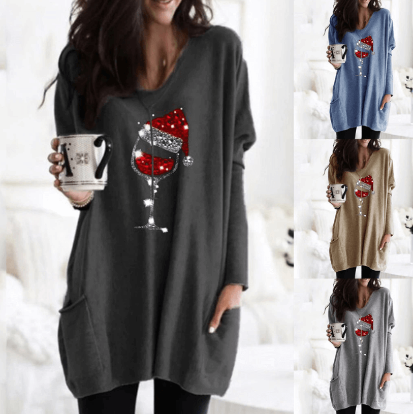 Vin & nissehatt Uformell genser for kvinner