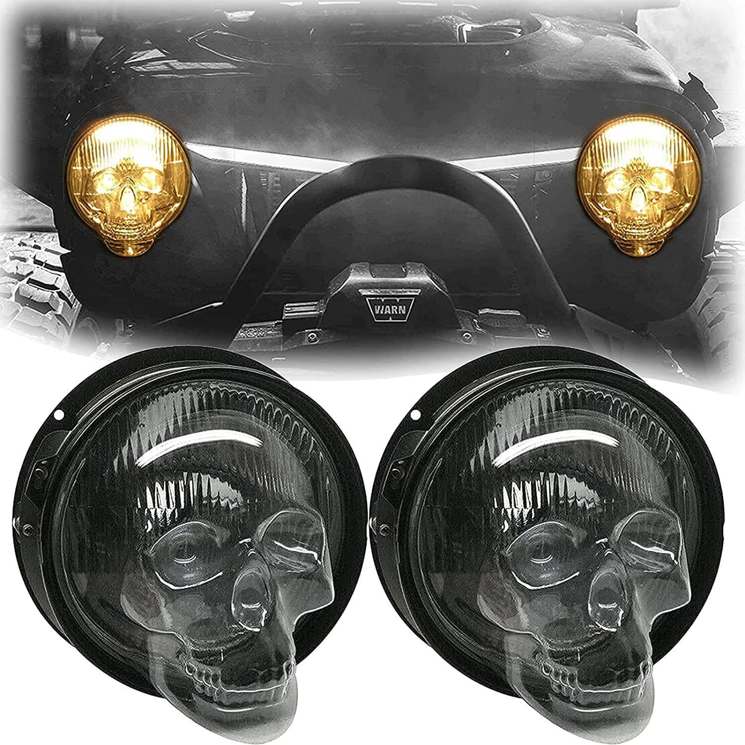 Skull Frontlys deksler