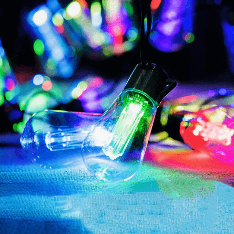 Solcelledrevne LED utendørs strenglys