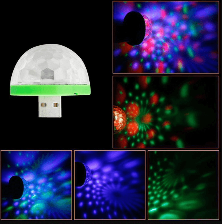 Mushroom  Disco lys (USB)