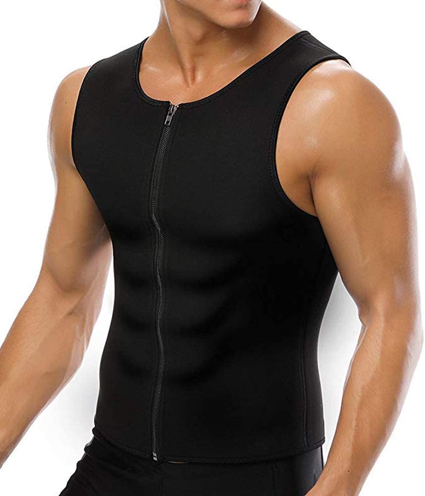 Sauna Sweat Glidelåsvest for menn