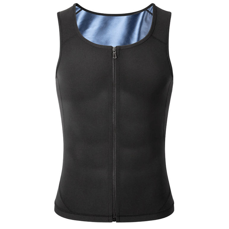 Sauna Sweat Glidelåsvest for menn