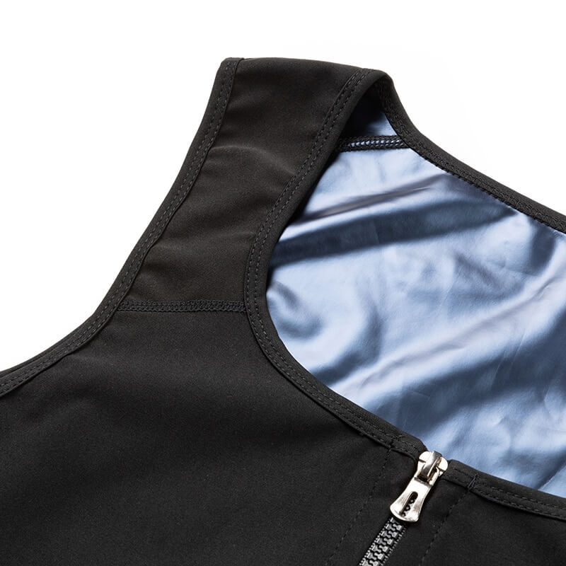 Sauna Sweat Glidelåsvest for menn