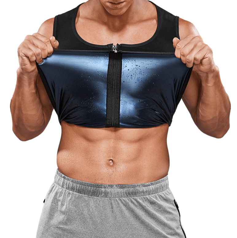 Sauna Sweat Glidelåsvest for menn