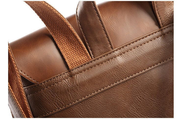 Vintage ryggsekk i kunstlær